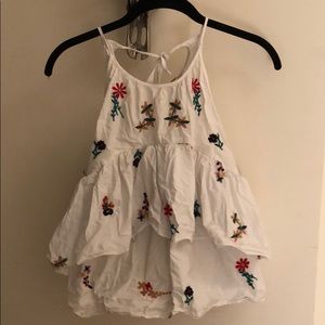 Embroidered floral blouse